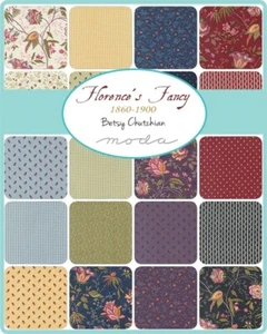 FLORENCE'S Fancy MODA Charm PACK 42 100% COTTON 5" Precut Fabric QUILT SQUARES - Picture 1 of 2