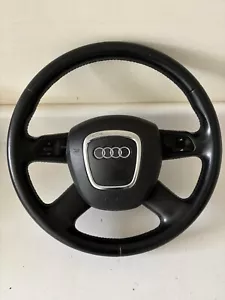 2008-2012 AUDI A5 A4 STEERING WHEEL 3 SPOKE LEATHER W/ CONTROLS OEM - Picture 1 of 6