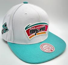 San Antonio Spurs Hat Cap Snapback Mens Mitchell Ness Retro Logo Basketball NBA