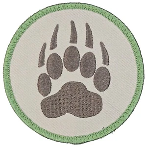 BEAR PAW PRINT BADGE BLACKWATER LOGO TRACKER MULTICAM TACTICAL HOOK ANIMAL PATCH - Picture 1 of 2