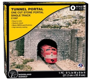 O Scale Woodland Scenics C1267 Cut Stone Single Track Tunnel Portal - Picture 1 of 1