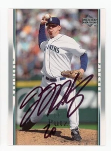 SIGNED BASEBALL CARD AUTO UPPER DECK UD 2007 JJ PUTZ SEATTLE MARINERS #203 - Picture 1 of 1
