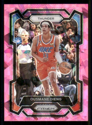 2023-24 Panini Prizm Prizms Pink Ice #217 Ousmane Dieng - Image 1 of 2