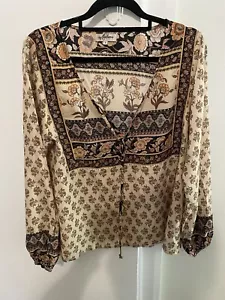 ARNHEM Patterned Boho Peasant Top 8 - Picture 1 of 5