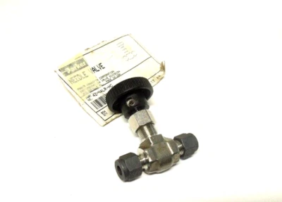 PARKER 4Z-A-V4LR-HC 1/4" O.D. TUBE CONNECTION NEEDLE VALVE HASTELLOY 5000 PSI - Image 1 of 3