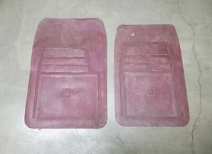 1988-1998 Chevrolet GMC C/K Pickup Tahoe LH & RH Sides Red Rubber Floor Mats OEM - Picture 1 of 16