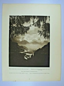 Lech Valley Fussen Thunderstorm German Landscapes Book Print photo gravure - Picture 1 of 1
