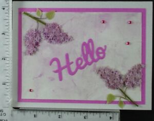 Hand Made Greeting Card, FLOWERS
