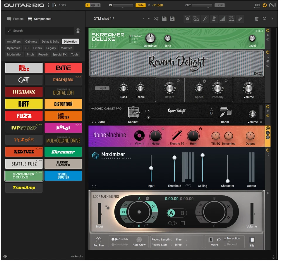 Native Instruments Guitar Rig 6 Pro |Win/Mac| Guitar Amp & Effects Software - Image 1 of 1