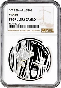 Slovakia 20 euro 2023, NGC PF69 UC, "Protected Landscape Area - Vihorlat" silver - Picture 1 of 2