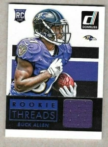 2015 Panini Donruss Rookie Threads Jersey Buck Allen Baltimore Ravens  - Picture 1 of 1