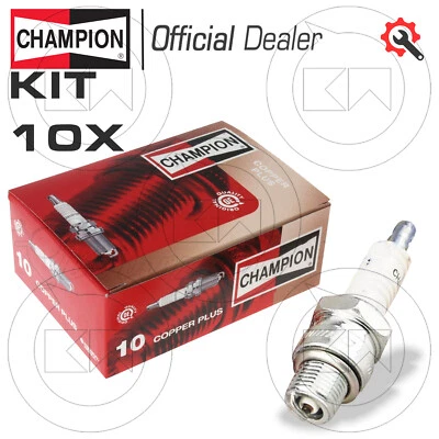 KIT 10 CANDELE CHAMPION L86C PASSO CORTO PIAGGIO VESPA ELESTART-50 - Imagen 1 de 2