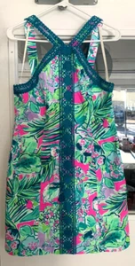 LILLY PULITZER COLORFUL VENA STRETCH SHIFT  DRESS STYLE # 29906 SIZE 10 - Picture 1 of 6