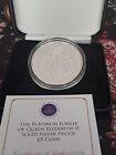 2022 Platinum Jubilee Silver Proof 5 Coin in case with C.O.A