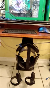 SOPORTE DE MONTAJE DE ESCRITORIO COLGADOR para VR Oculus Rift Auriculares Controladores Táctiles Impreso FL - Imagen 1 de 23