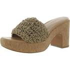 Vince Womens Nicki Croche Open Toe Slip On u Platform Sandals Shoes BHFO 6298
