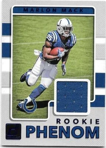 MARLON MACK 2017 PANINI  ROOKIE PHENOM GAME USED JERSEY-ROOKIE - Picture 1 of 1