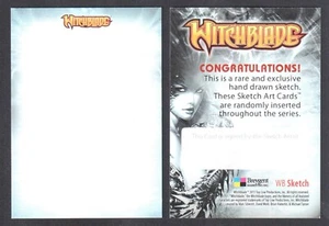 WITCHBLADE (Breygent 2013) BLANK ARTIST SKETCH ART CARD - Picture 1 of 2