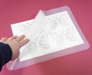 Hoja de silicona transparente para hornear alfombra bandeja revestimiento cera resina chocolate helado - Imagen 1 de 3