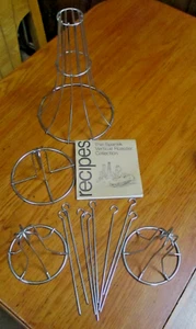 4~SPANEX VERTICAL ROASTER COLLECTION~TURKEY/CHICKEN/GAME HENS~8 SKEWERS~RECIPES - Picture 1 of 6