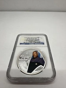 2015 Tuvalu Star Trek Captain Benjamin Sisko 1oz Silver Proof NGC PF70 Colorized - Picture 1 of 4