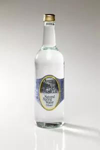 750ml GLASS Sparkling Bottled Cheddar Natural Spring Water  ~ (12 Bottles) - Picture 1 of 1
