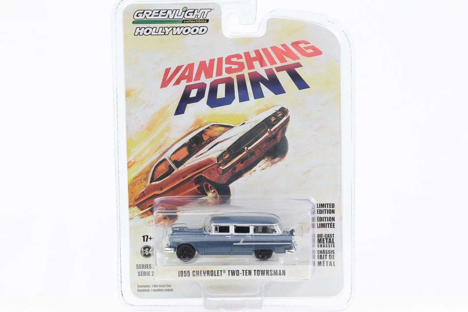 1:64 Vanishing Point 1955 Chevrolet TWO-TEN Townsman Greenlight Hollywood - Immagine 1 di 1