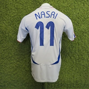 2006-2008 FRANCE AWAY FOOTBALL "NASRI 11" UEFA EURO 2008 PATCH XL LIKE L 7.5/10 - Picture 1 of 12