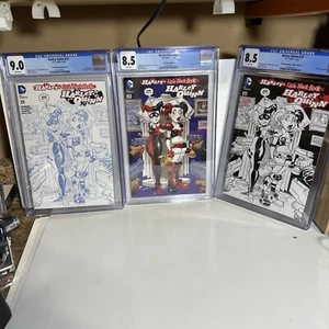 Harley Quinn #23 CGC 8.5/8.5/9.0 B&W poly-Bagged/Sketch 2016 Variant Lot A9 - Picture 1 of 18