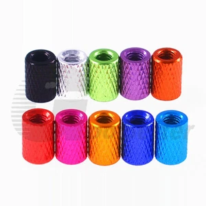 M3 M3.5 M4 Aluminum Knurled Thumb Nuts Round Through Hole Hand Grip Knob Nut - Picture 1 of 5