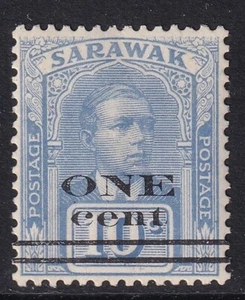 SARAWAK GV SG72, 1c on 10c dull blue - lightly mounted mint - Imagen 1 de 2