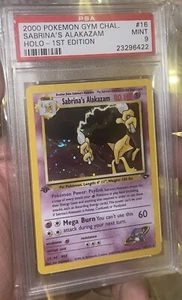 2000 Gym Challenge #16/132 Sabrina's Alakazam Holo 1st Edition PSA 9 - Picture 1 of 7