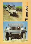 Umm Transcat 4X4 Mid 1980S Uk Market Single Sheet Brochure Hard Top Pick-Up