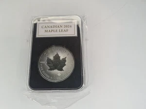 2024 Canadian Silver Maple Leaf – King Charles III | 1 oz .9999 Fine Silver Coin - Picture 1 of 4