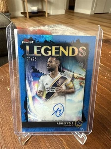 2024 TOPPS FINEST MLS ASHLEY COLE LEGEND AUTO LA GALAXY BLUE 71/75 #FLA-AC - Picture 1 of 3