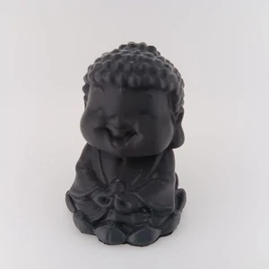 3D Printed - Mini Buddha Statue - Buddhism - Meditation- Black - 2" - Picture 1 of 6