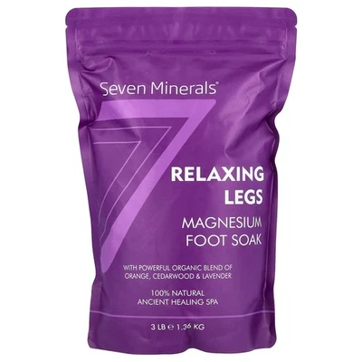 Relaxing Legs, Magnesium Foot Soak, Orange, Cedarwood & Lavender, 3 lb (1.36 kg) - Изображение 1 из 2