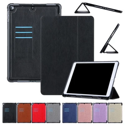 For iPad 5th 6th 7th 8th 9th Genertaion Tri-Fold Stand Leather Smart Case Cover - Image 1 of 4