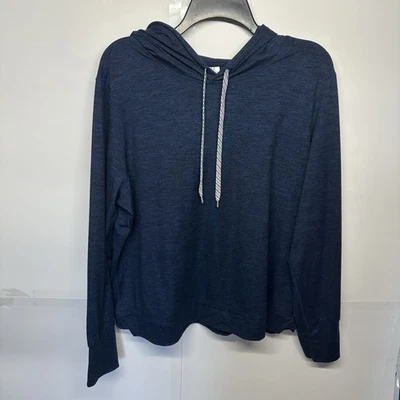 Sudadera pulóver XXL azul oscuro para mujer - sudadera con capucha suave Foto 1 de 4