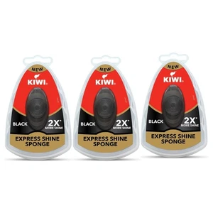 Kiwi Express Instant Black Shoe Shiner Sponge For 2X Instant Shine 6ml X 3pc - Picture 1 of 8