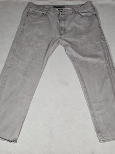 Rocawear Herren Jeans 44x34 Logostickerei Grau Wide Leg Denim Y2K Classic Fit - Bild 1 von 9