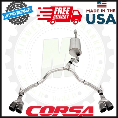 Escape deportivo CORSA Cat-Back | Se adapta a Chevrolet Tahoe 21-24, GMC Yukon 5,3 L Foto 1 de 4