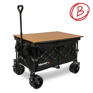 MoverX TableTOP Camping Folding Wagon 200L Big Wheels Festival Beach | CLEARANCE - Picture 1 of 25
