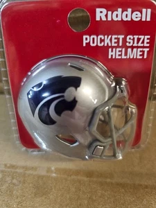 KANSAS STATE WILDCATS 2025 CLAM SHELL POCKET PRO FOOTBALL HELMET RIDDELL - Picture 1 of 2