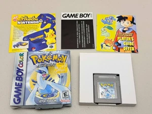 Pokemon Silberne Version (Nintendo Game Boy Color) Spielbox & Beilagen Original - Bild 1 von 22
