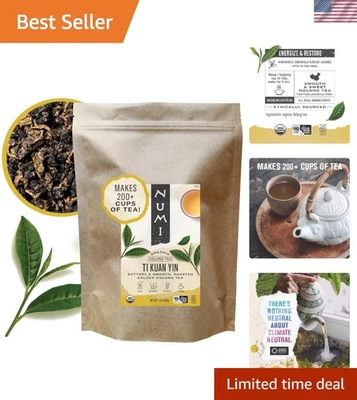 Té orgánico Ti Kuan Yin Oolong - 16 onzas hoja suelta, sabor dulce y suave Foto 1 de 4
