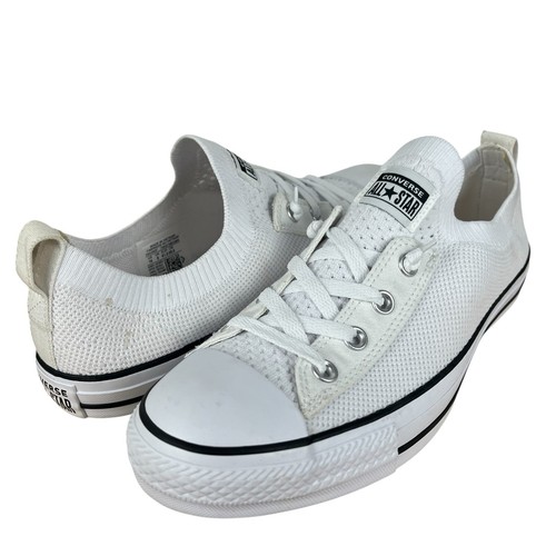 Sneakers Converse CTAS Shoreline maglia slip bianco nero donna 10 565490F