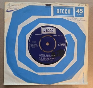 Jumpin' Jack Flash (UK) 1968 7" Vinyl By The Rolling Stones (Decca - F.12782) - Picture 1 of 6