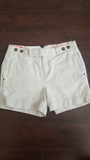 Tommy Hilfiger Women's Size 4 Chino Shorts Cream Beige Cargo Casual
