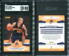 SGC 8 2009-10 Panini Inscriptions Autograph #307 Stephen Curry RC POP1 ONE↑